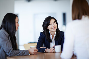 Business people talking in meeting