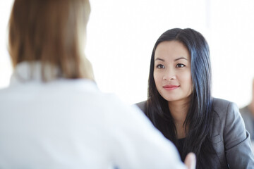 Business people talking in office