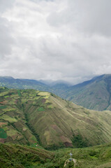 Fototapeta premium beautiful landscape on the roads of peru 