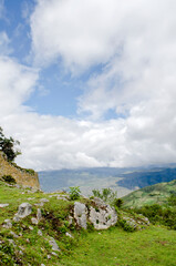 beautiful landscape on the roads of peru
