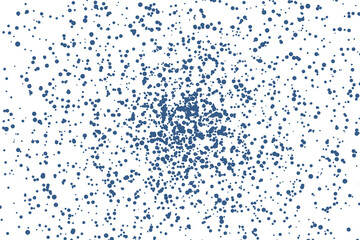 Pop art colorful comics book magazine cover. Polka dots white and blue background. Cartoon funny retro pattern. Vector halftone illustration. 90-s style. Template design for poster, card, flyer.