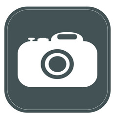 Photo camera icon, symbol, gray, Vector