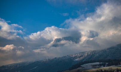mountains and clouds it tirol.Austria