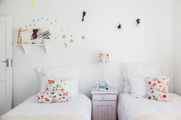 Wall decorations in child's bedroom