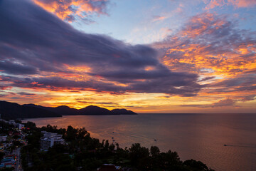 Batu Ferringhi Beach Penang Island Malaysia Sunset