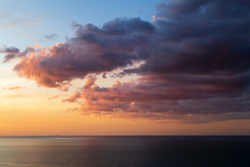 Fototapeta na wymiar Batu Ferringhi Sunset Seascape Cloudscape
