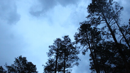 stormy skies right before dark