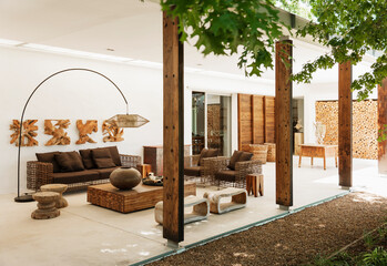 Luxury outdoor living room