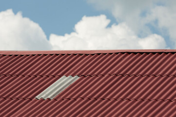 roof with new and old tiles
