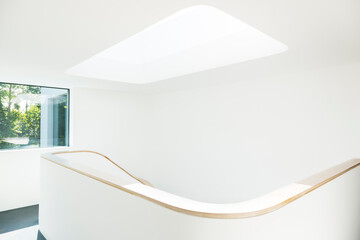 Skylight and staircase of modern house