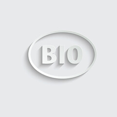 paper bio icon vector sign
