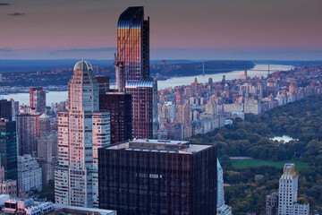 Midtown skyline, Upper West Side, New York City, New York, United States