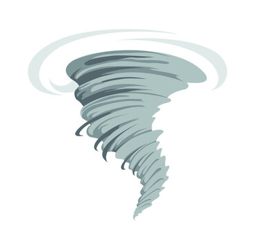 Hurricane twister tornado cyclone illustration.