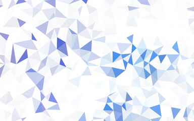 Fototapeta premium Light Blue, Green vector shining triangular background.