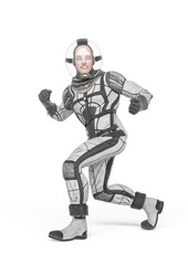 retro space astronaut