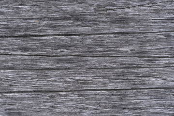Naklejka premium Old gray wooden wall, background and texture, close up
