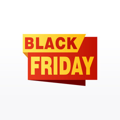 Obraz premium Black Friday sale inscription design template. Black Friday banner. Vector illustration