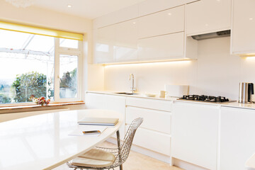 Modern white kitchen