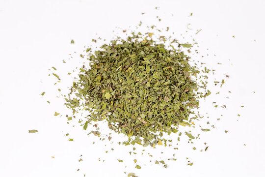 Piece of natural homemade dry mint
