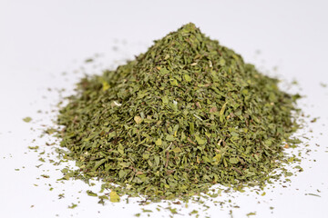 Piece of natural homemade dry mint