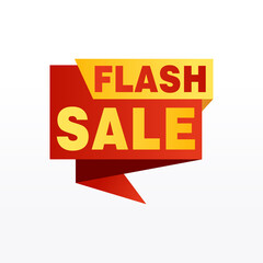 Flash Sale banner template design.Vector illustration.