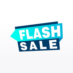 Flash Sale banner template design.Vector illustration.