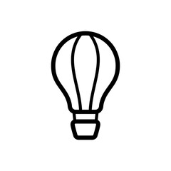 air balloon icon vector logo illustration