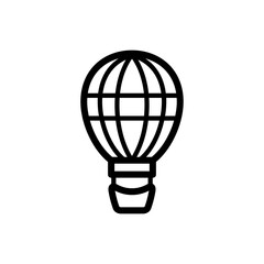 Obraz premium air balloon icon vector logo illustration