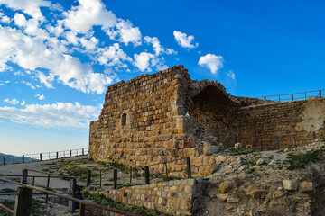 Fototapeta na wymiar ruins of the Jordanian castle