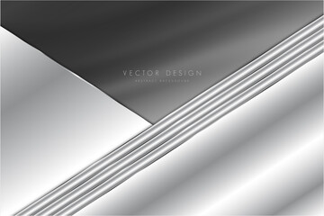 Abstract background luxury of gray metallic modern design vector illustration.