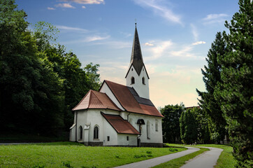 Fototapeta na wymiar Church - Ravne Na Koroškem Slovenija (Slovenia)