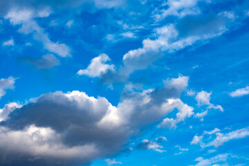 Blue sky with white clouds