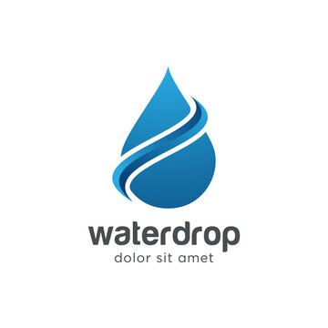 Water logo vector design template