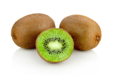 Obraz premium Kiwi fruit isolated on white background