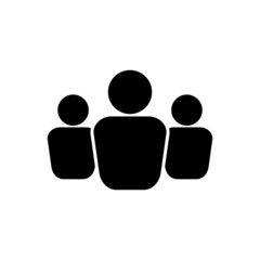 business people icon vector isolated