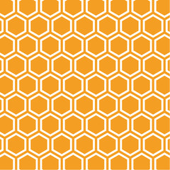 亀甲模様　日本伝統模様　オレンジ