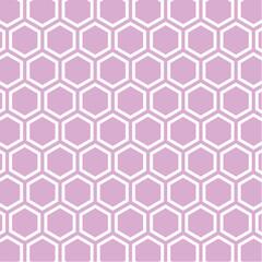 亀甲模様　日本伝統模様　ピンク