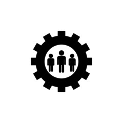 business people icon vector isolated