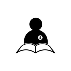 business people icon vector isolated