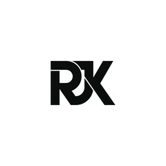 Obraz premium rjk letter original monogram logo design