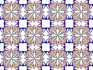 Seamless pattern design with floral background elements, beautiful ornaments