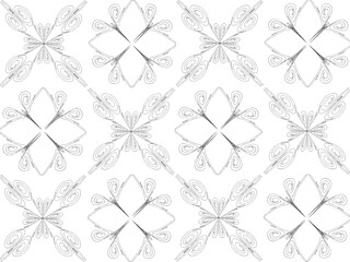 Seamless pattern design with floral background elements, beautiful ornaments