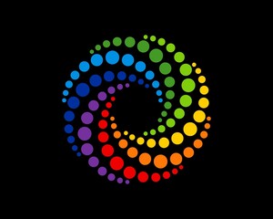 Rainbow vortex circular