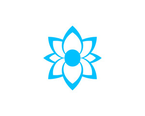 Lotus flower in blue