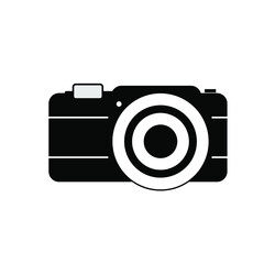 camera icon photography isolated white