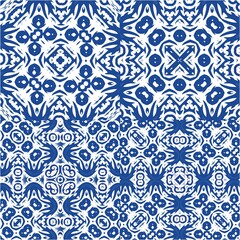 Ornamental azulejo portugal tiles decor.
