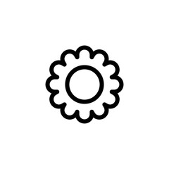 flower icon line art design