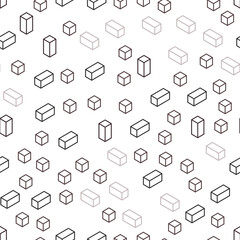 Light Gray vector seamless, isometric cover in polygonal style.