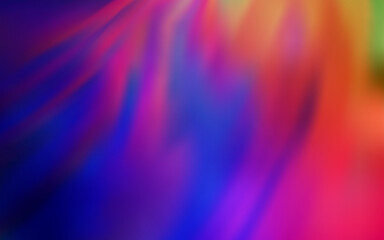 Dark Multicolor vector blurred shine abstract background.