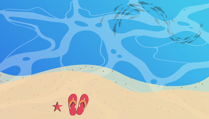 summer beach background with sand